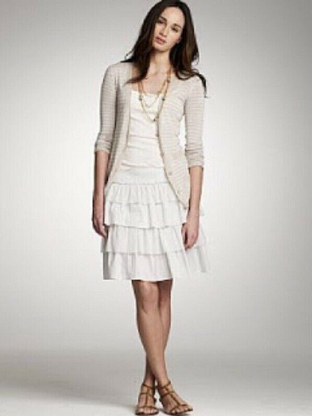 J. CREW Tiered Ruffle Skirt Size 8